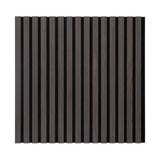Acoustic Slat Wall Square Panels 600mm x 600mm - Smoked Oak